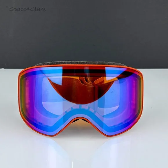 Chloe Ski Mask CH0072S 003 Matte Rust Orange Multilayer Blue ZeissCH 0072S